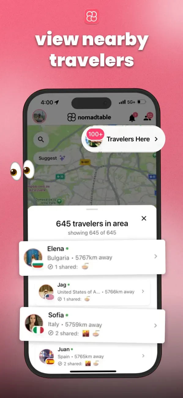 nomadtable: travel friends screenshot 3