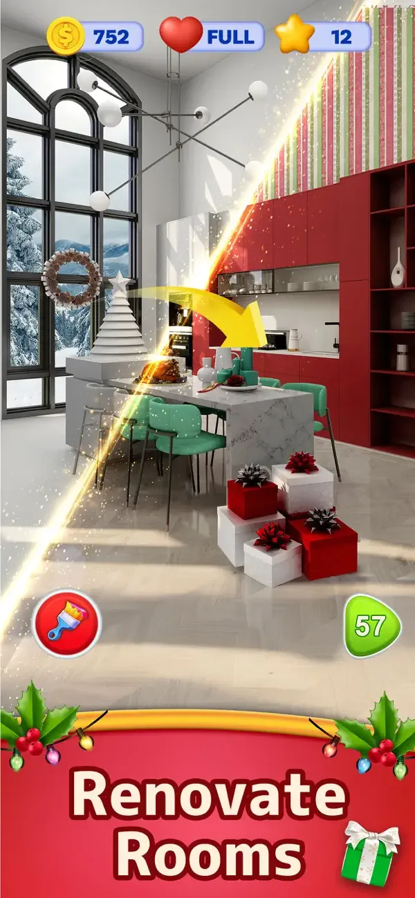 Christmas Home Design Game screenshot 2