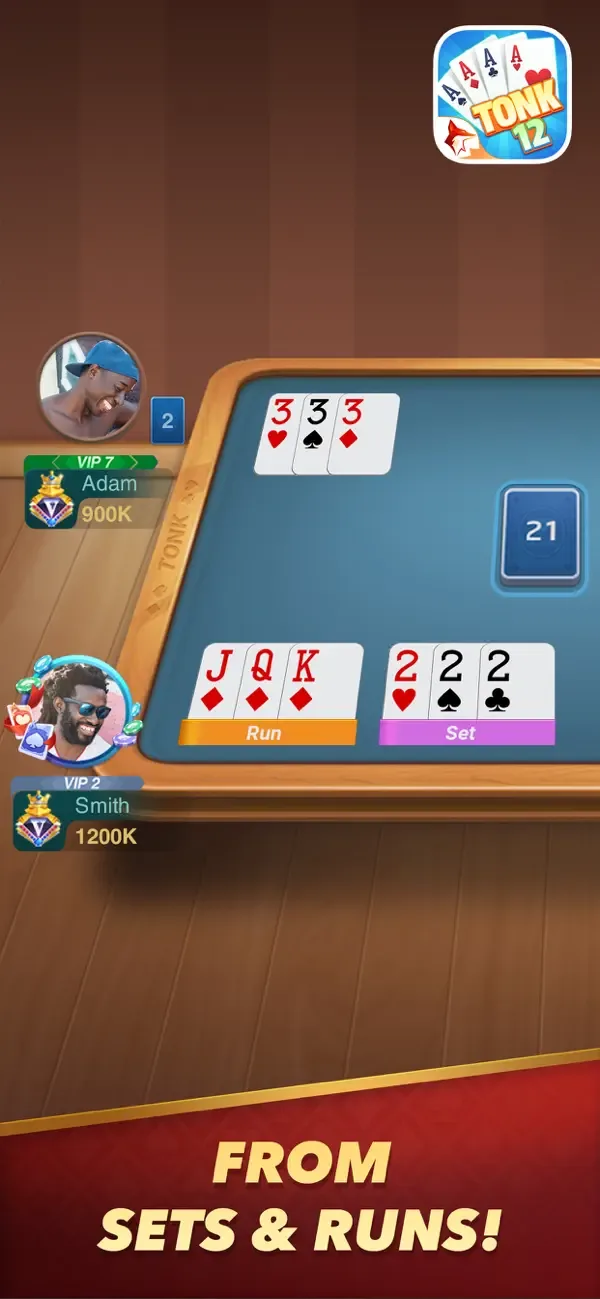 Tonk 12: Tunk Rummy ZingPlay screenshot 3