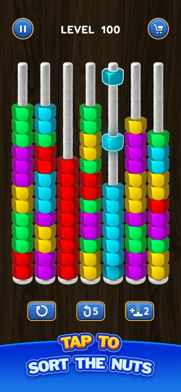 Nut Sort: Color Puzzle Games screenshot 1