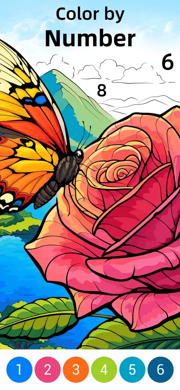 Jolly Color by Numers Game screenshot 3