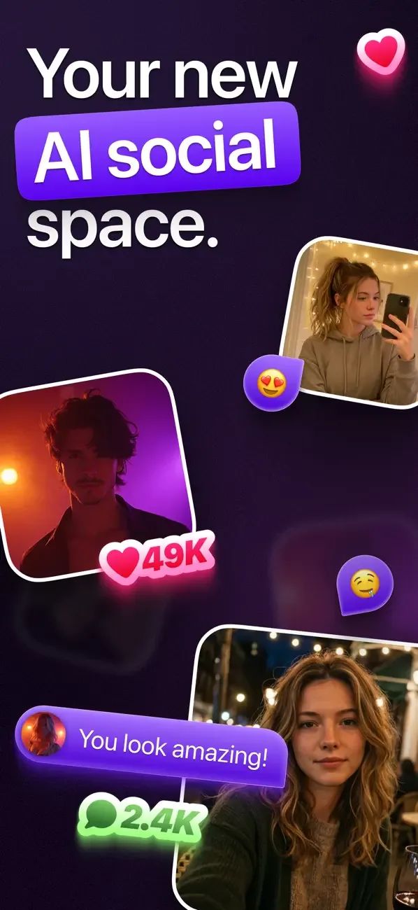 Fomo - AI Social Network screenshot 1