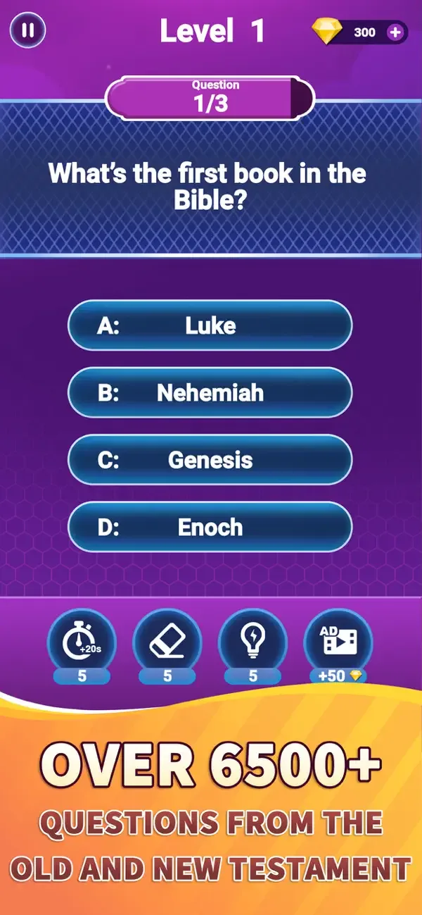 Bible Trivia - Bible Quiz Game screenshot 2