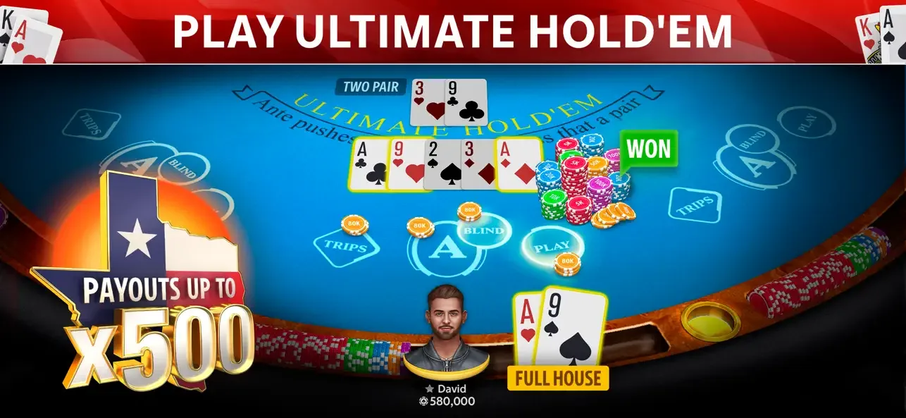 Ultimate Hold'em by Pokerist screenshot 1