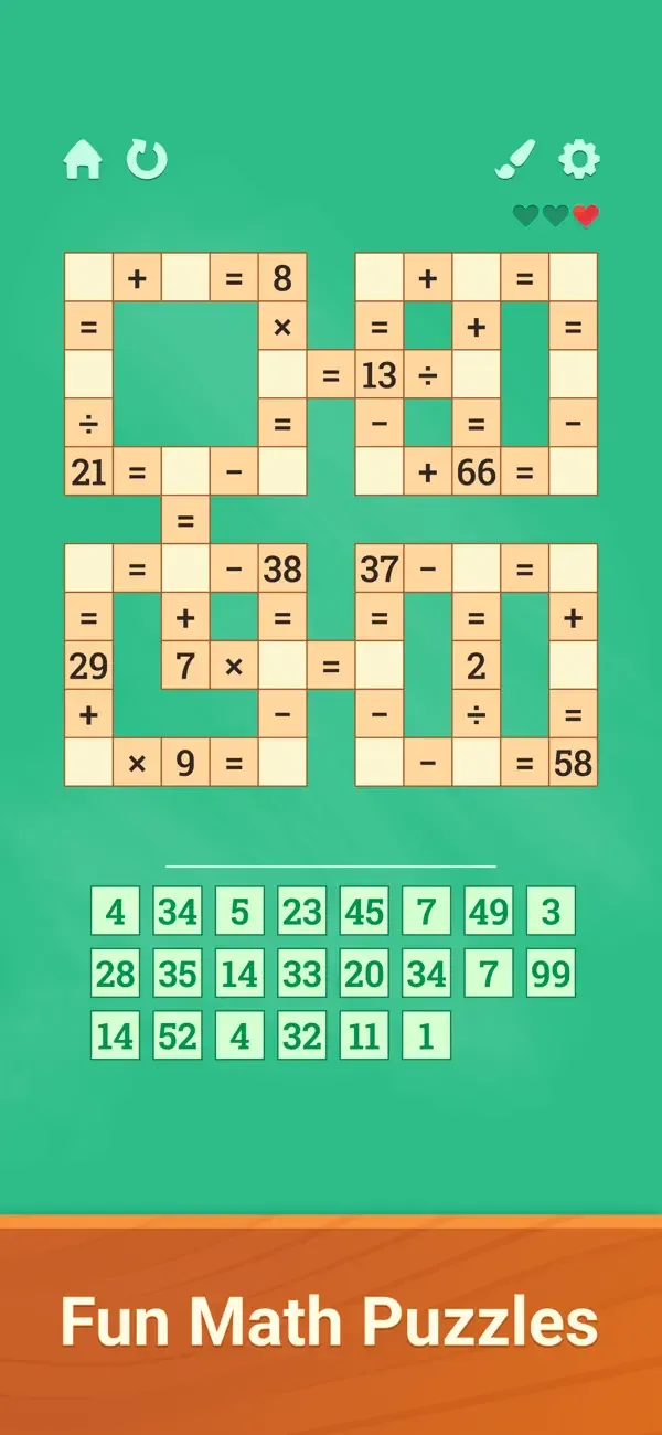 Math Club: cross number games screenshot 1