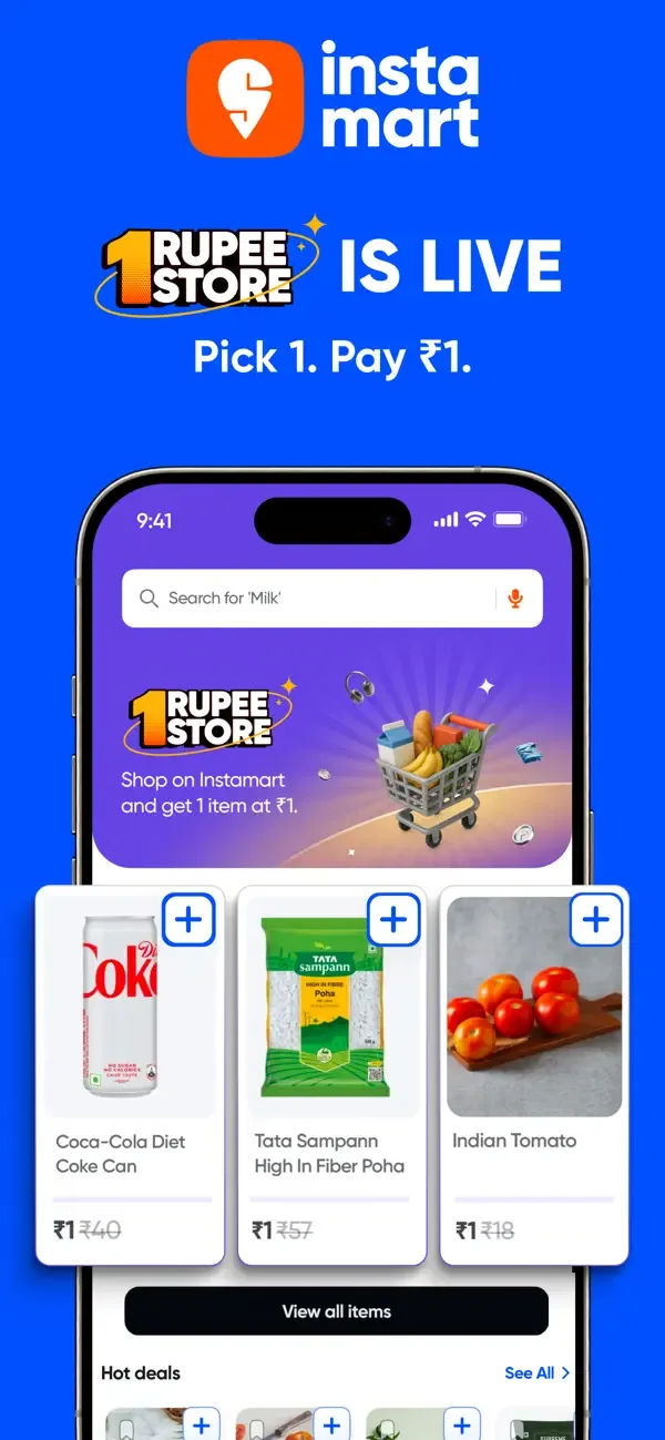 Instamart: Groceries & more screenshot 1