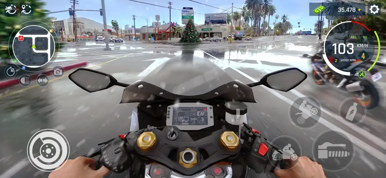 Real Moto Driving Racing World screenshot 2