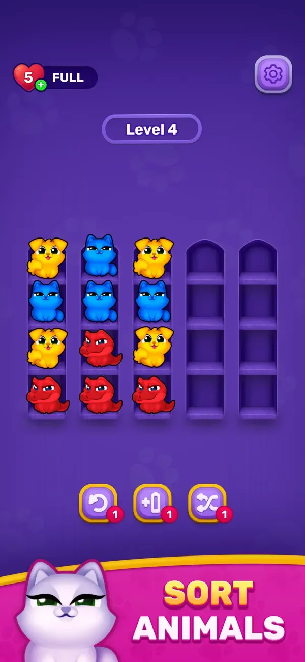 Cozy Sort: Animal Sorting Game screenshot 1