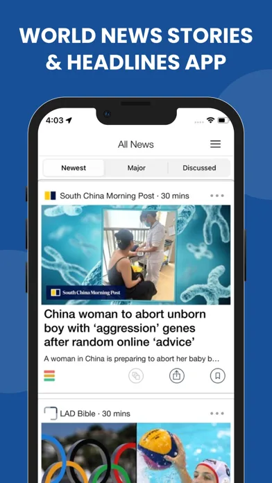 World News Stories & Headlines screenshot 1