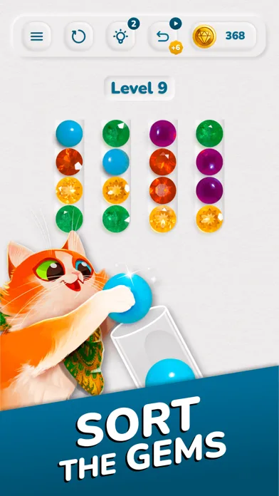 Dazzly Sort: Diamond Puzzle screenshot 1