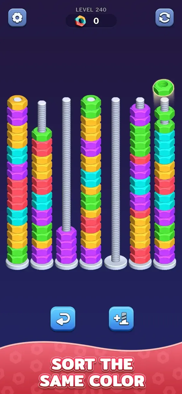 Nut Sort Games - Color Sorting screenshot 1