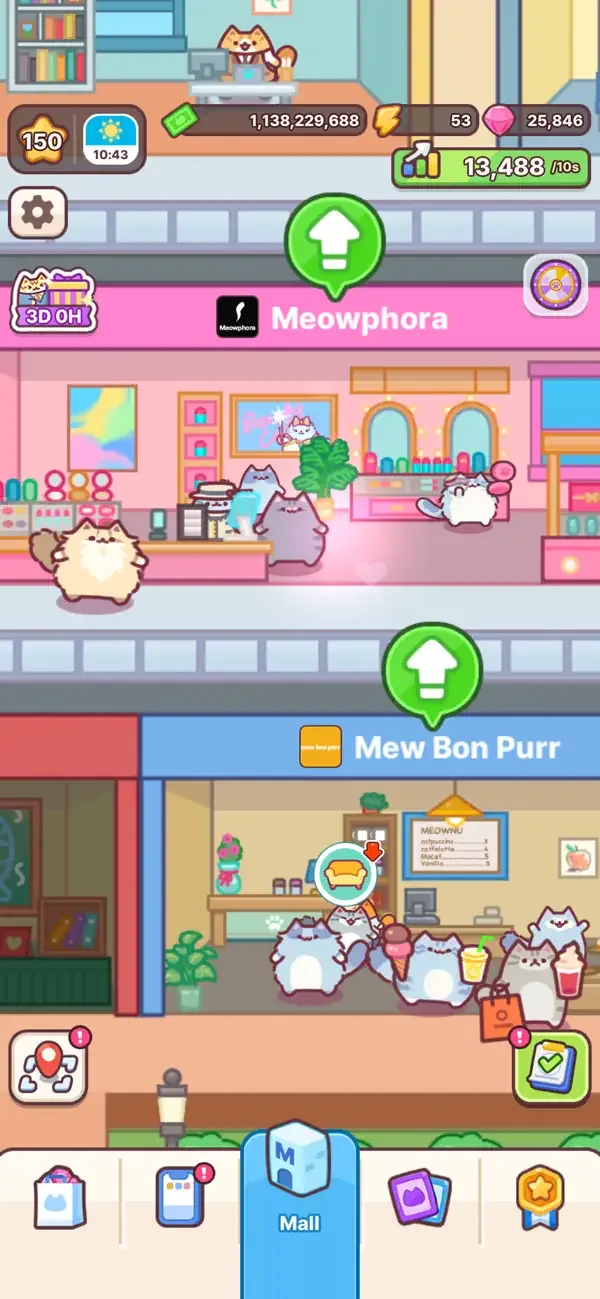 Cat Mall: Idle Shopping Tycoon screenshot 1
