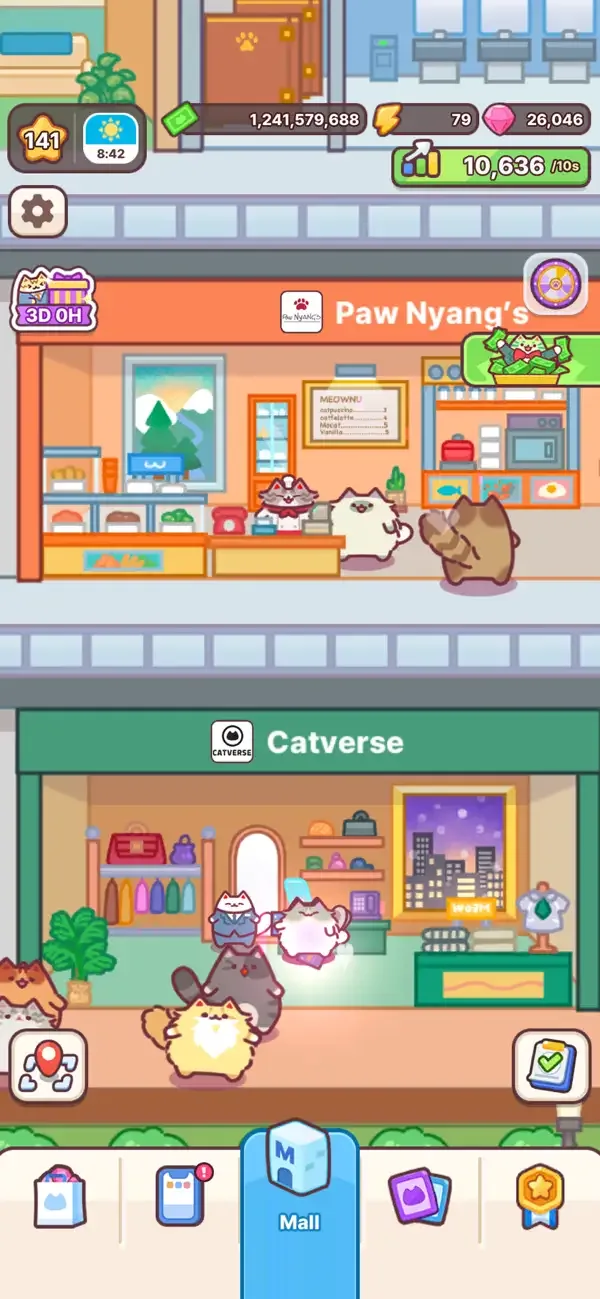 Cat Mall: Idle Shopping Tycoon screenshot 2