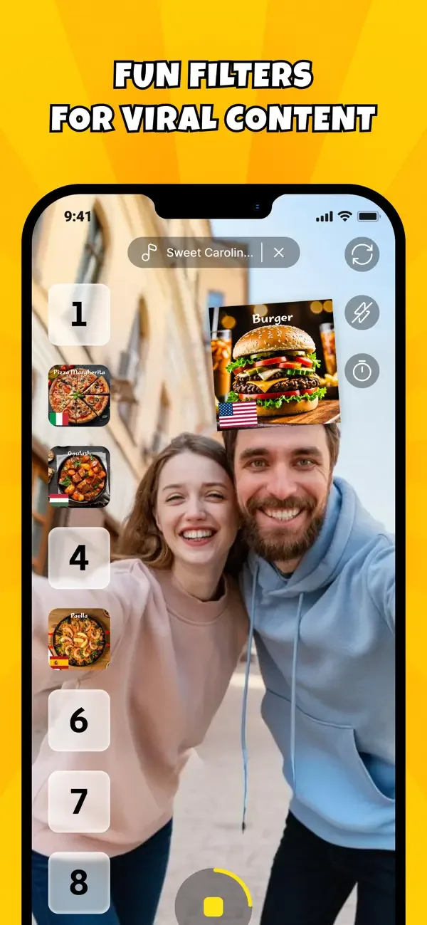 Food Challenge: Funny Filter screenshot 3