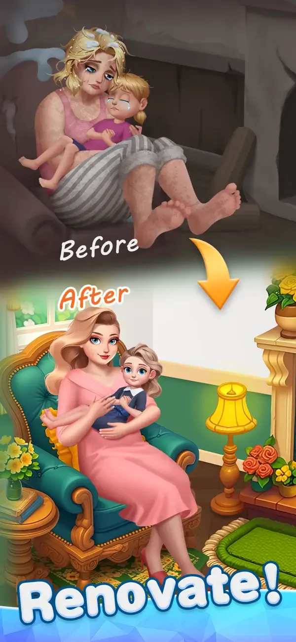 Beauty Tiles: Story & Makeover screenshot 2