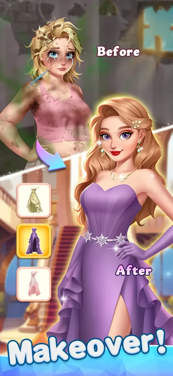 Beauty Tiles: Story & Makeover screenshot 4