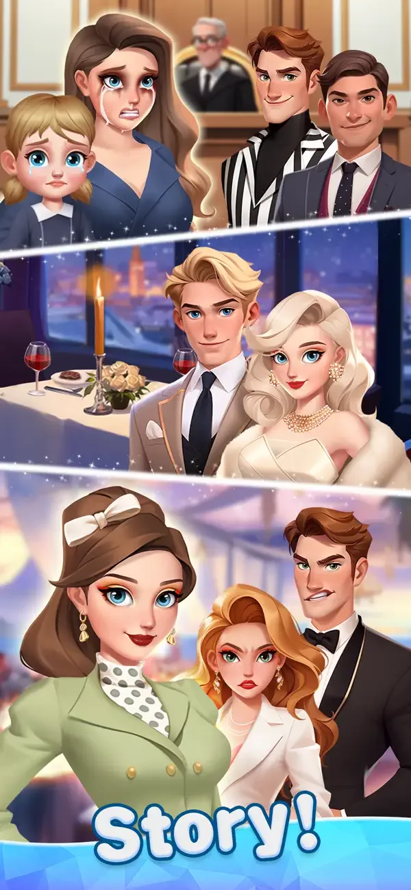 Beauty Tiles: Story & Makeover screenshot 5