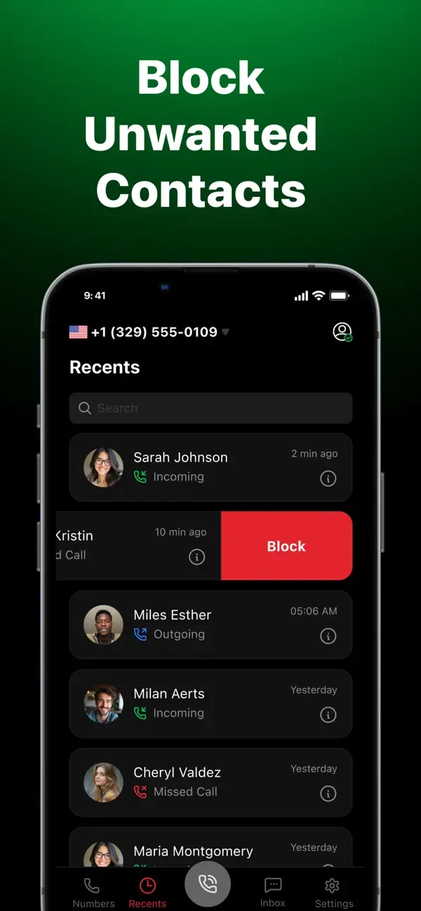 Text Shield: Disposable Number screenshot 5