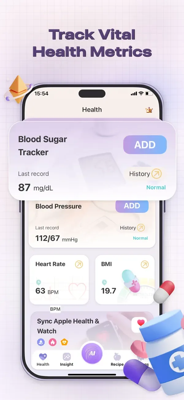 Health Care: BP Tracker screenshot 1