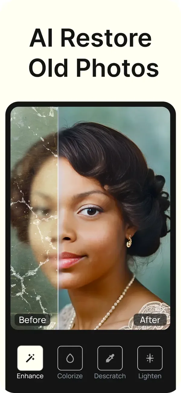 Renew - Restore Old Photos AI screenshot 1
