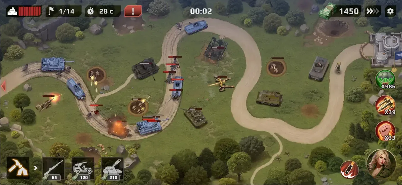 WWII Defense: RTS Army TD game screenshot 1