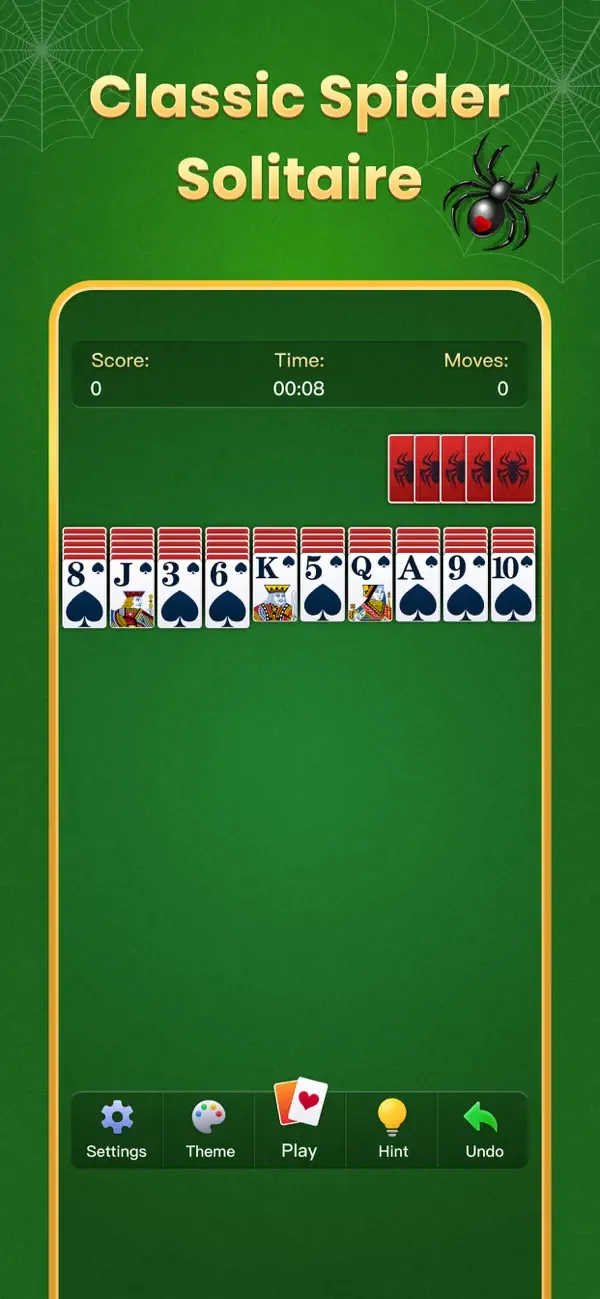 Spider Solitaire Classic 2025 screenshot 1