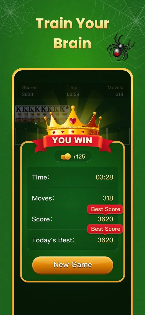 Spider Solitaire Classic 2025 screenshot 3