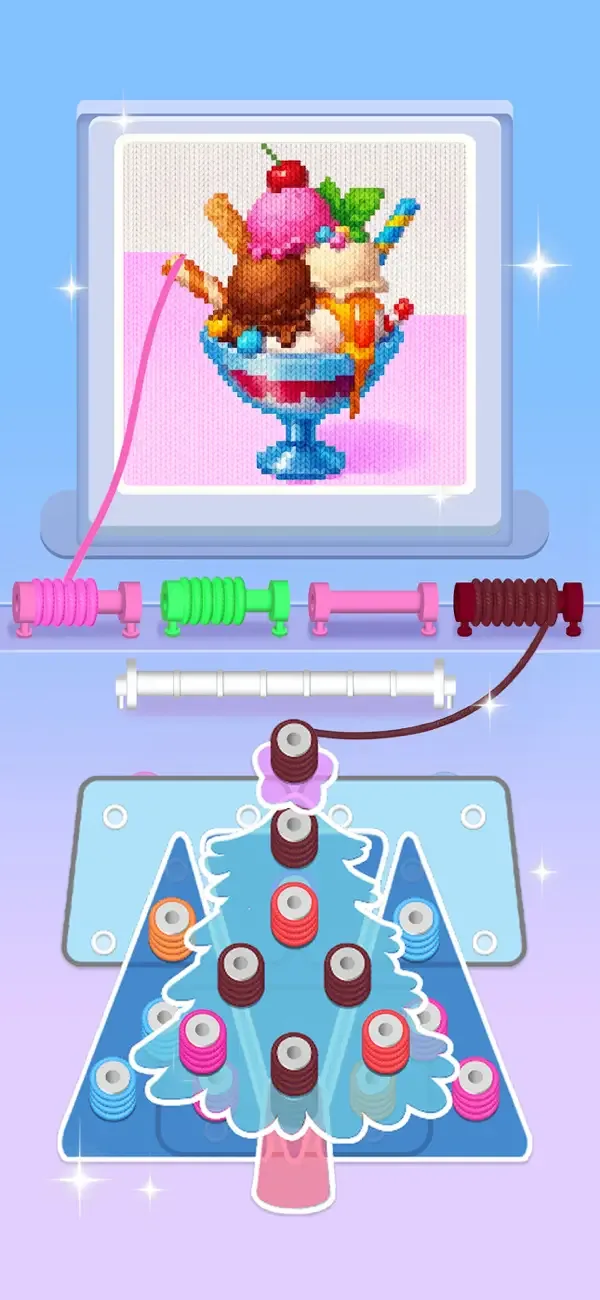 Wool Sort: Pixel Screw Yarn screenshot 1