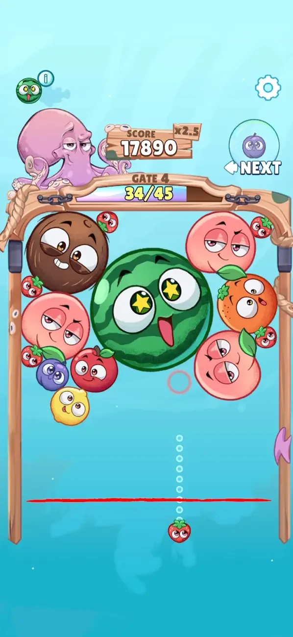Underwatermelon: Fruit Merge screenshot 2
