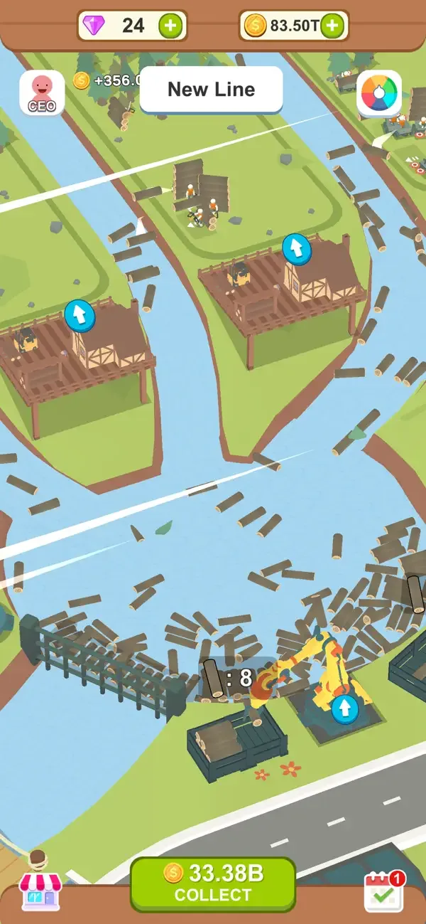 Aquatic Logging Factory screenshot 2