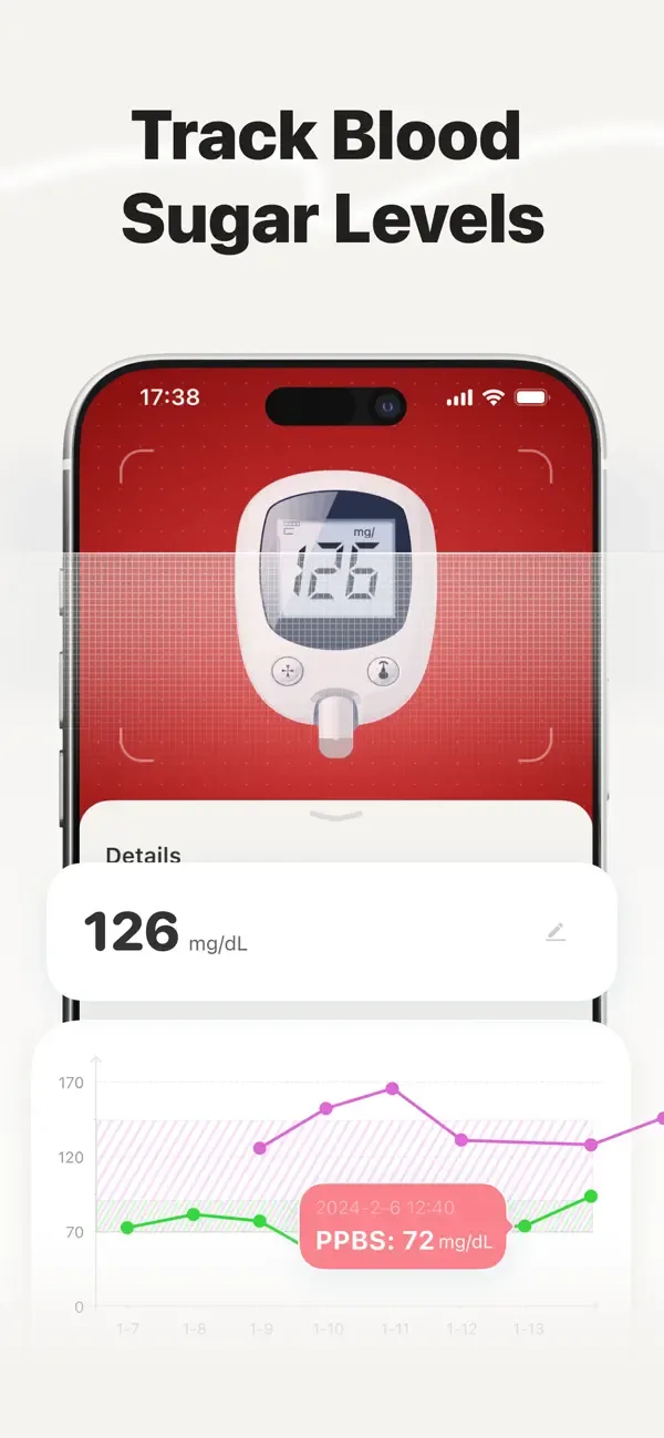 Health Scan: Heart & Sugar screenshot 1