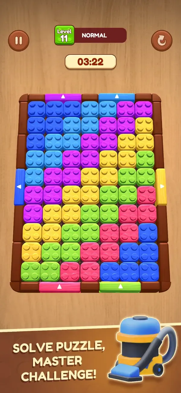 Wooden Slide: Block Escape screenshot 1