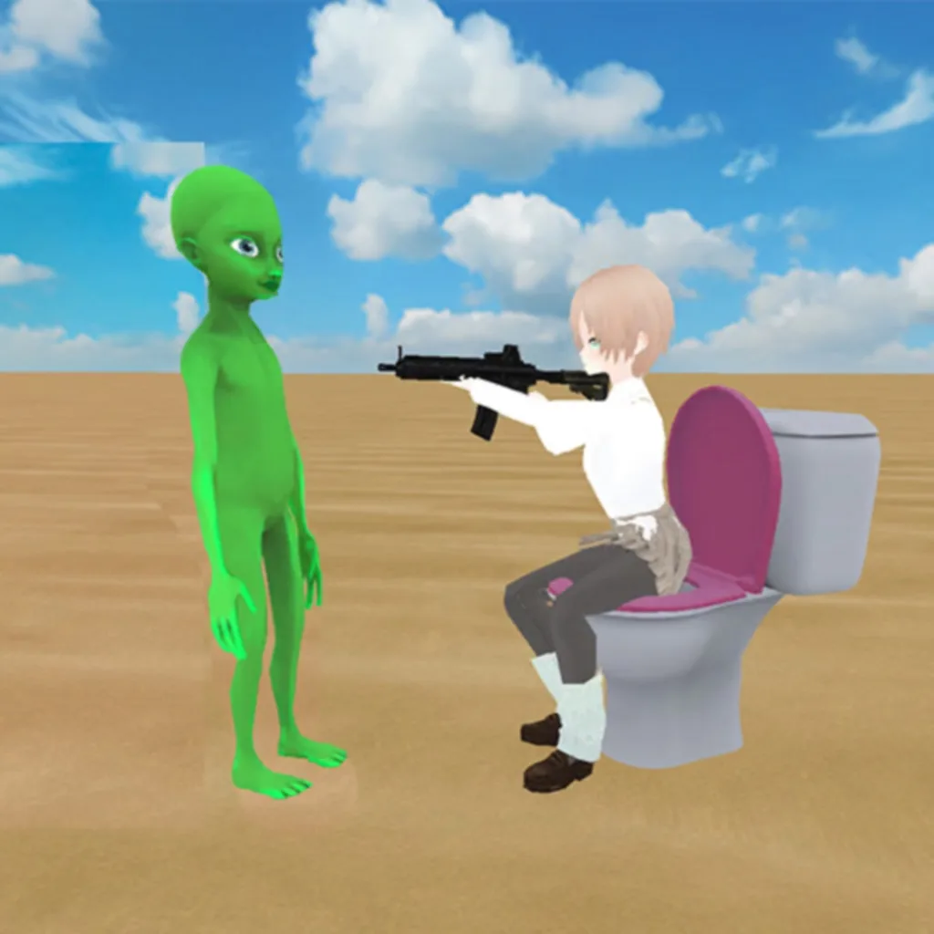 Sandbox toilet meme playground