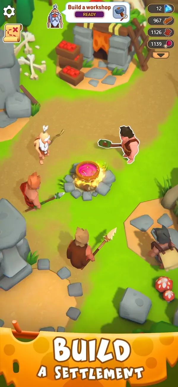 Stone Age Survival-Tribal Game screenshot 1