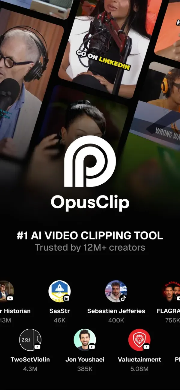 OpusClip - AI video clipping screenshot 1