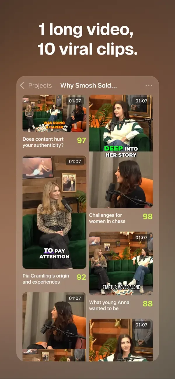 OpusClip - AI video clipping screenshot 2