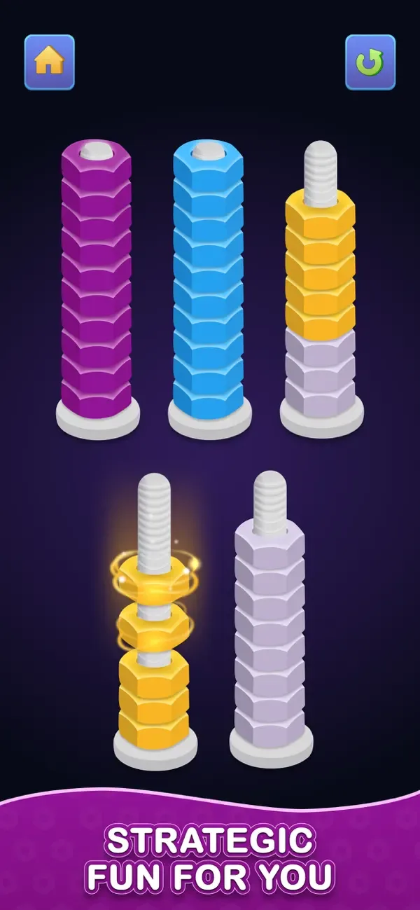 Nuts & Bolts - Color Sort Game screenshot 2