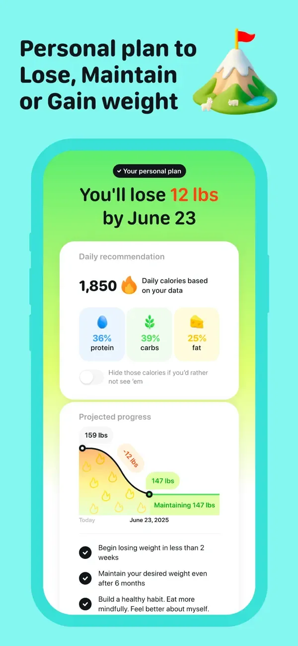 Foodllama AI calorie tracker screenshot 3