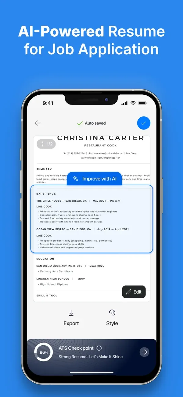 Resume Builder - AI Resumate screenshot 5