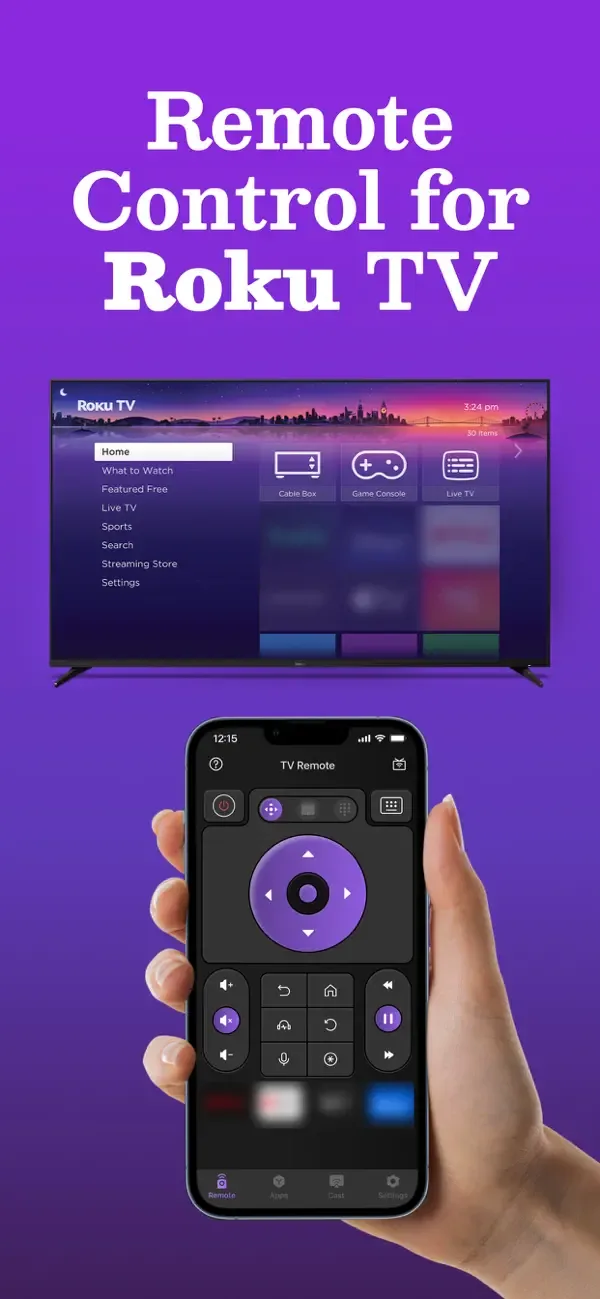 TV Remote Control App for Roku screenshot 1