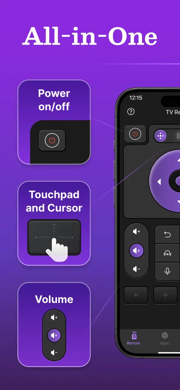 TV Remote Control App for Roku screenshot 2