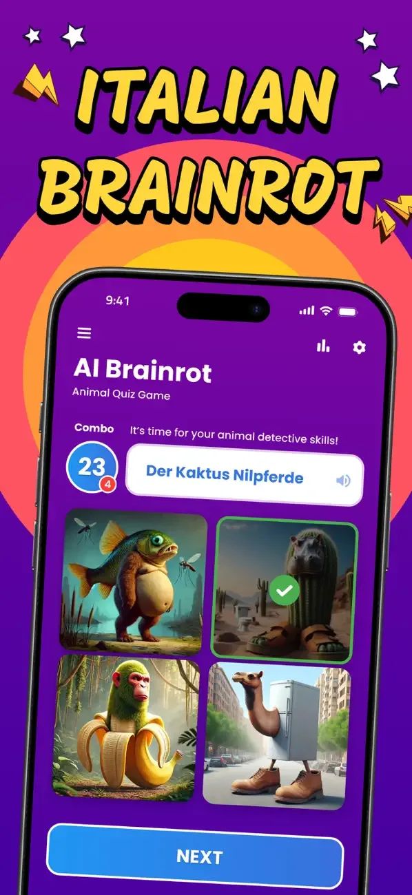 Italian Brainrot Quiz Speedrun screenshot 1