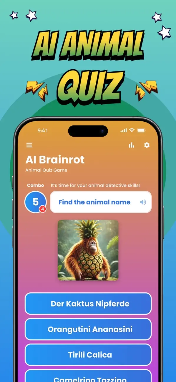 Italian Brainrot Quiz Speedrun screenshot 2