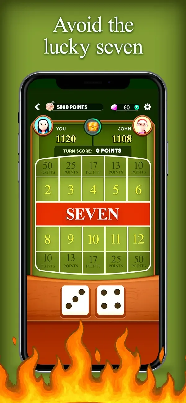 Hot Rolls Dice Strategy Game screenshot 2