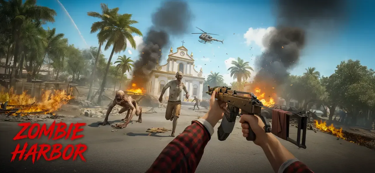 Zombie Harbor・FPS Offline Game screenshot 1