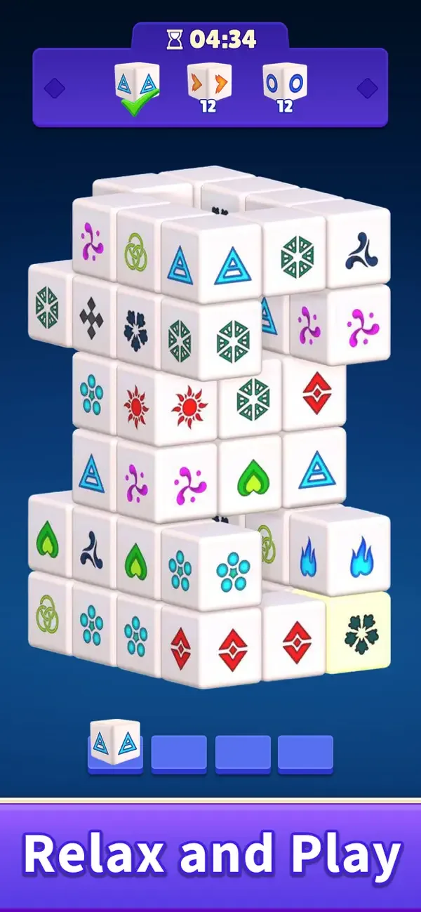 3D Mahjong Dimension screenshot 1