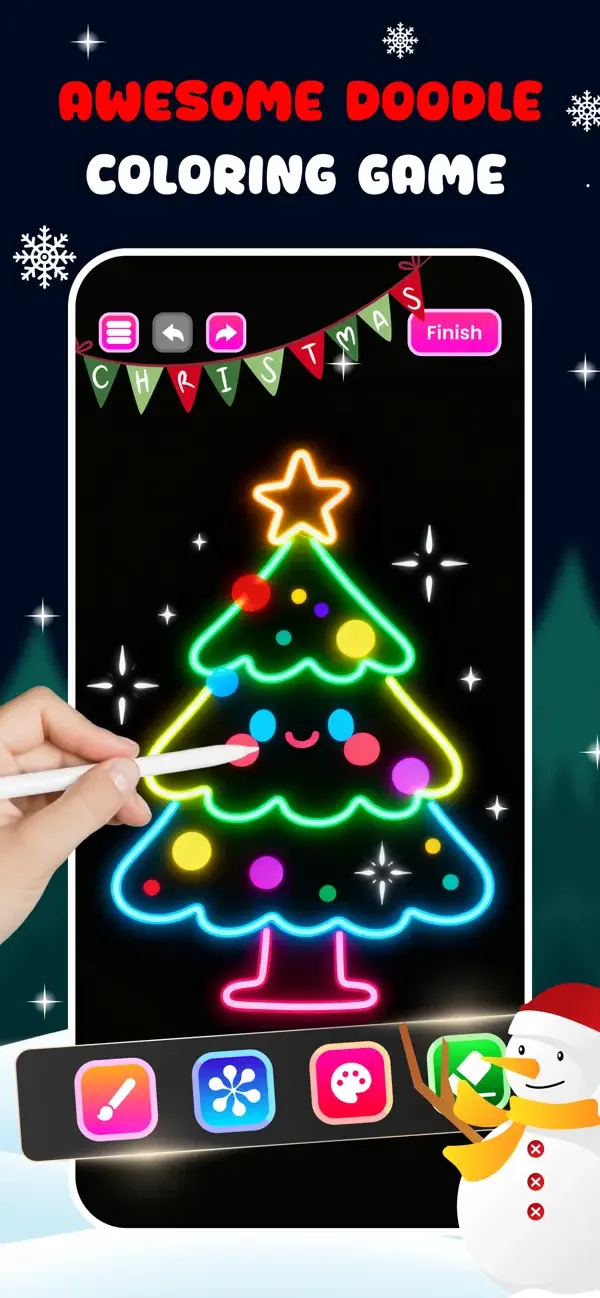 Neon Draw - Glow Doodle Art screenshot 3