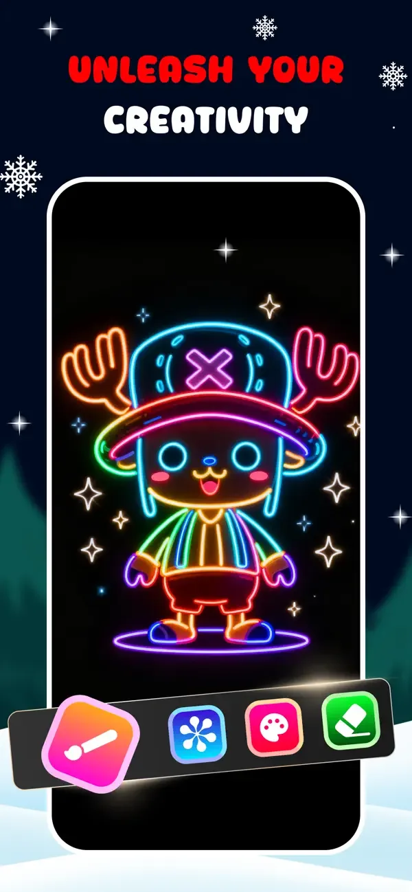 Neon Draw - Glow Doodle Art screenshot 5