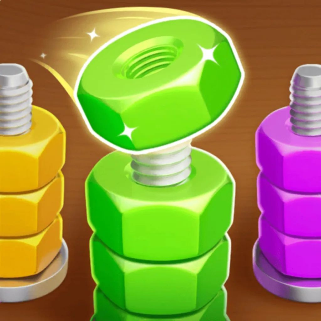 Nut Color Game - Sort Puz 3D