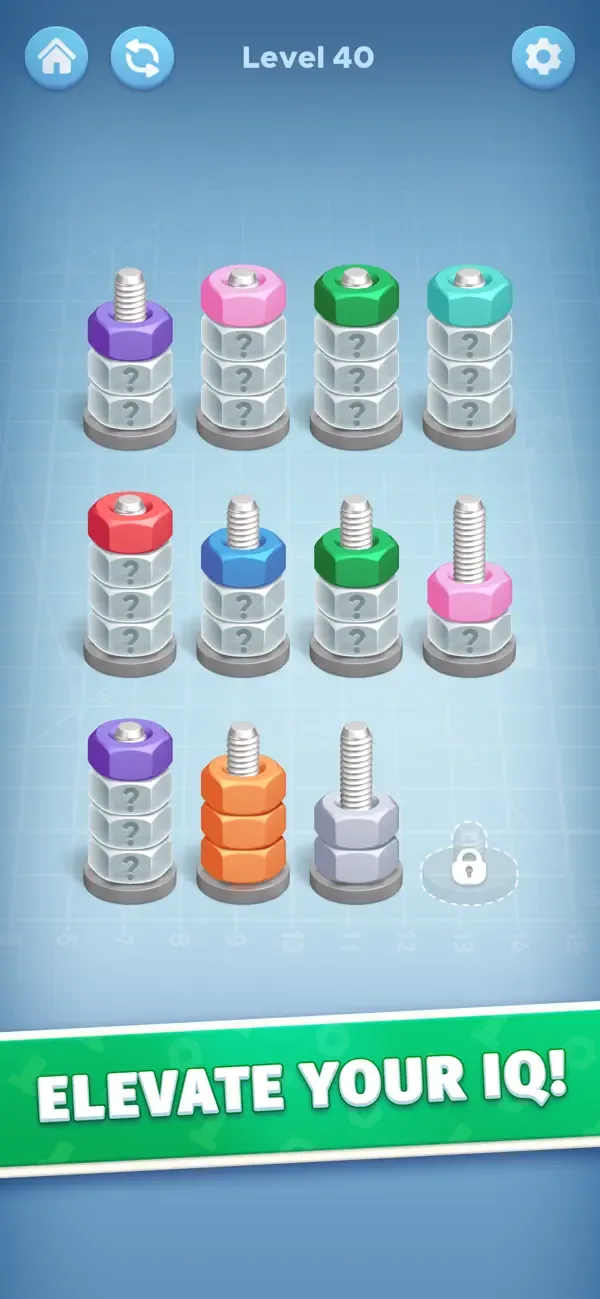 Nut Color Game - Sort Puz 3D screenshot 2